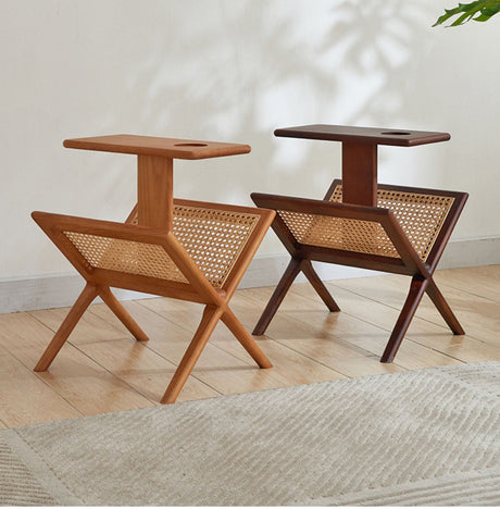 RATTAN FURNITURE Sapporo Vintage Wooden Storage Shelf from RATTAN FURNITURE