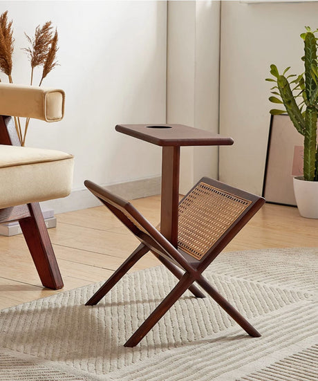 RATTAN FURNITURE Sapporo Vintage Wooden Storage Shelf from RATTAN FURNITURE