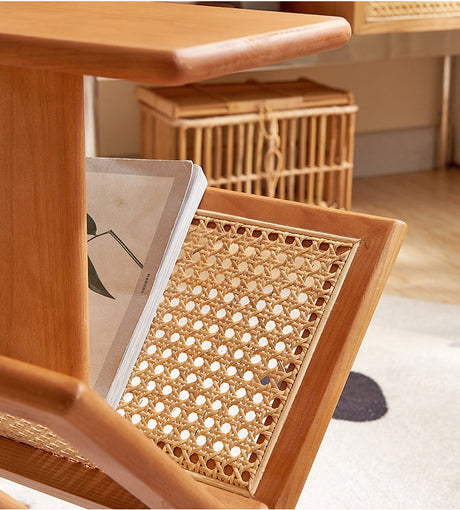 RATTAN FURNITURE Sapporo Vintage Wooden Storage Shelf from RATTAN FURNITURE