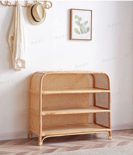 RATTAN FURNITURE Takamatsu Modern Multi-Level Storage Bookshelf from RATTAN FURNITURE