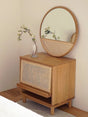 RATTAN FURNITURE Yamaguchi Minimalist Retro Oak Storage Cabinet from RATTAN FURNITURE