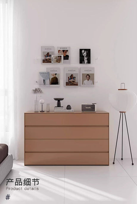 ROOMHOME Amadora Rustic Solid Wood Side Table Storage Cabinet from ROOMHOME