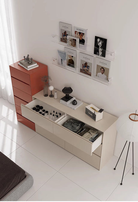 ROOMHOME Amadora Rustic Solid Wood Side Table Storage Cabinet from ROOMHOME