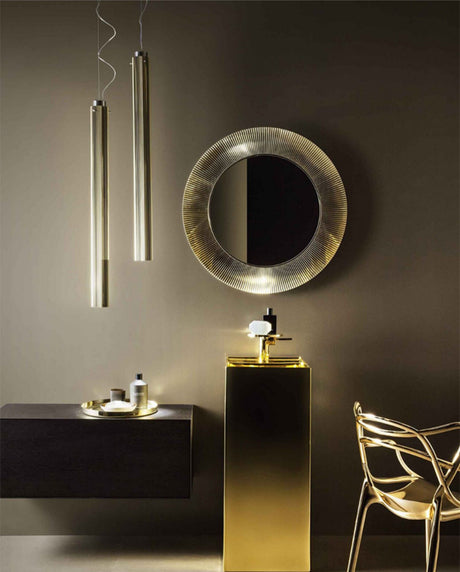 ROOMHOME Aralyn Sleek Illuminated Round Mirror from ROOMHOME