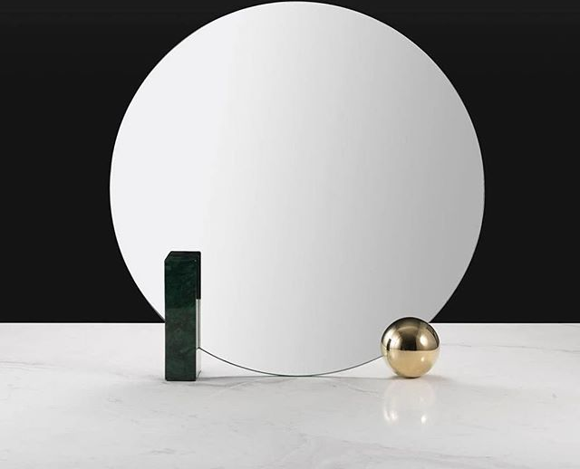 ROOMHOME Elowen Elegant Nordic Round Makeup Mirror from ROOMHOME