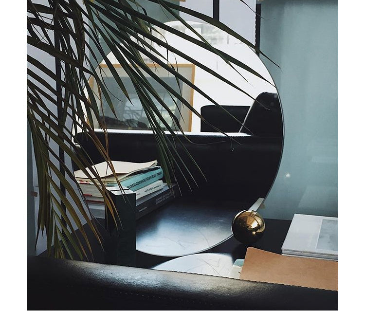 ROOMHOME Elowen Elegant Nordic Round Makeup Mirror from ROOMHOME