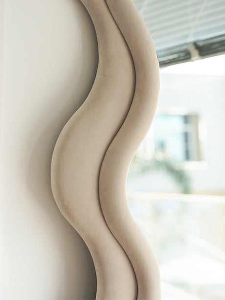 ROOMHOME Elowen Velvet Large Alien Mirror - Nordic Storm-Shaped Whole Body Design from ROOMHOME