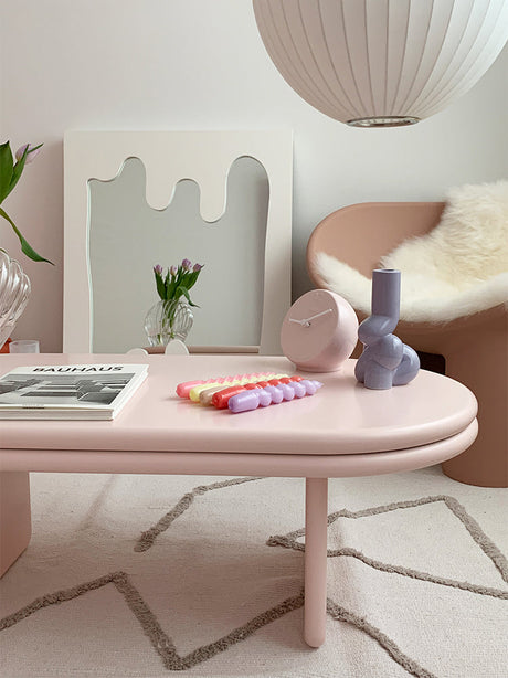 ROOMHOME Emilia Irregular-Shaped Solid Wood Full-Length Floor Mirror from ROOMHOME