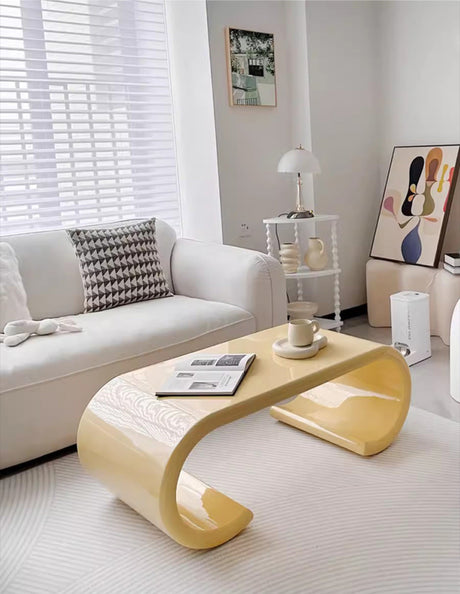 ROOMHOME Hashtag Brielle Nordic Minimalist Fiberglass Coffee Table. from ROOMHOME
