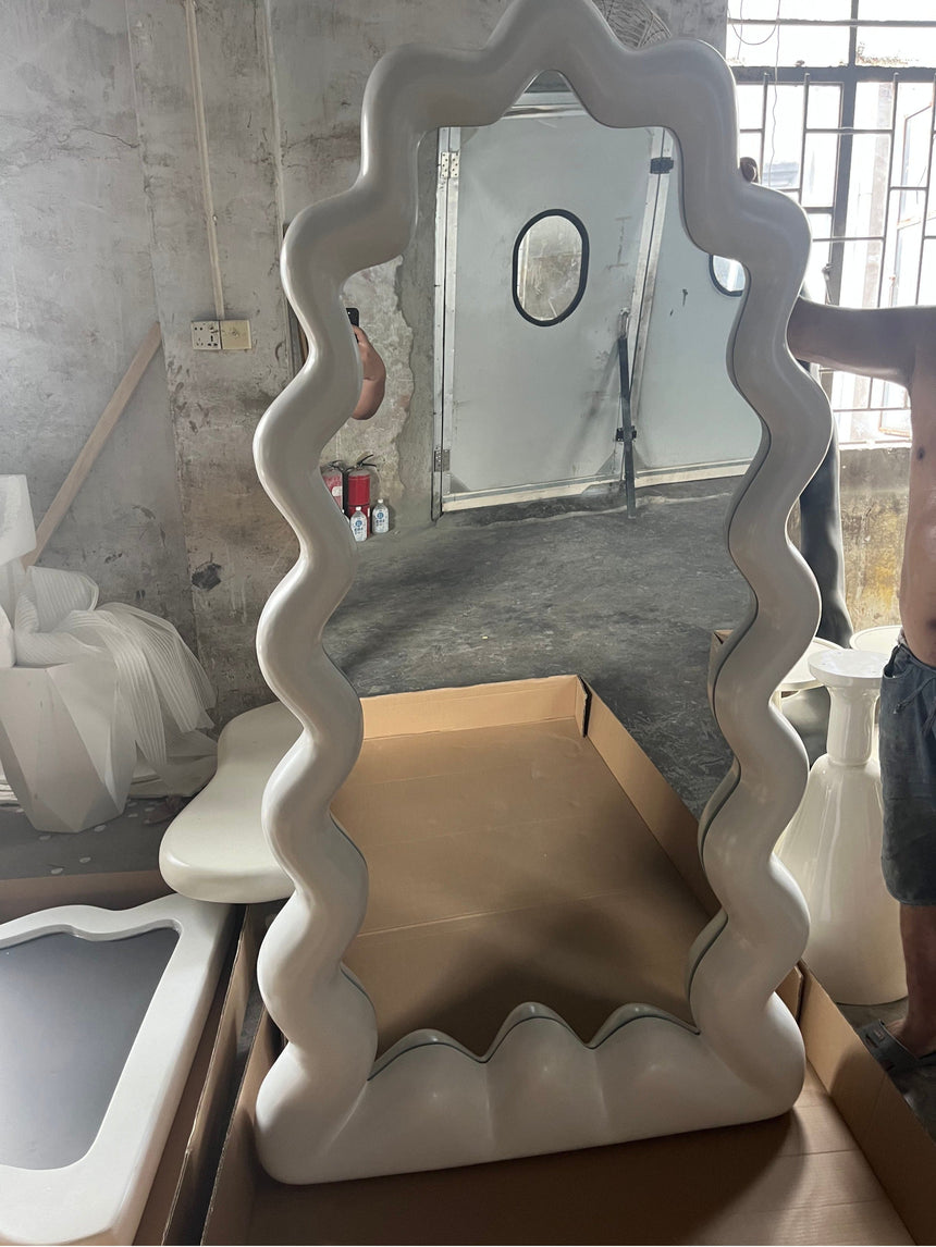 ROOMHOME Islas Del Sol Elegant Wave Full-Length Mirror from ROOMHOME