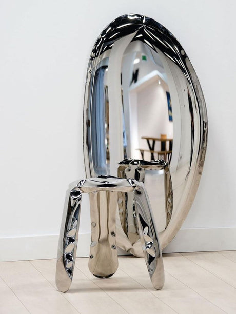 ROOMHOME Isolde Elegant Stainless Steel Dressing Stool from ROOMHOME