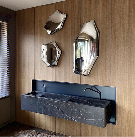 ROOMHOME Isolde Luxurious Stainless Steel Modern Design Mirror Decor from ROOMHOME