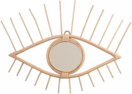 ROOMHOME Mizhati Elegant Scandinavian Woven Mirror Décor from ROOMHOME