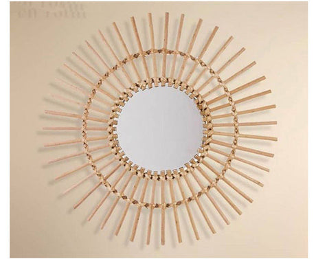 ROOMHOME Mizhati Elegant Scandinavian Woven Mirror Décor from ROOMHOME