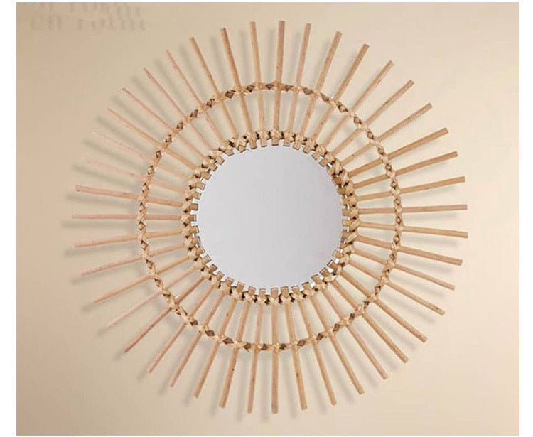ROOMHOME Mizhati Elegant Scandinavian Woven Mirror Décor from ROOMHOME