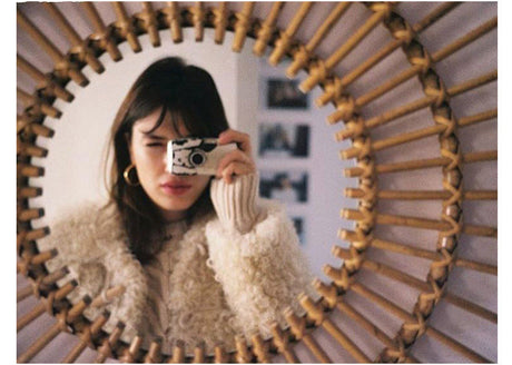 ROOMHOME Mizhati Elegant Scandinavian Woven Mirror Décor from ROOMHOME