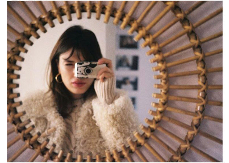 ROOMHOME Mizhati Elegant Scandinavian Woven Mirror Décor from ROOMHOME