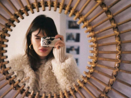 ROOMHOME Mizhati Elegant Scandinavian Woven Mirror Décor from ROOMHOME