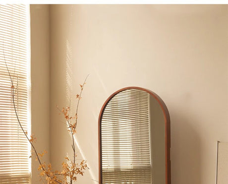 ROOMHOME Zephyra Elegant Arched Mirror Bookshelf Floorstand from ROOMHOME