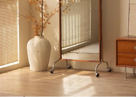 ROOMHOME Zephyra Elegant Arched Mirror Bookshelf Floorstand from ROOMHOME