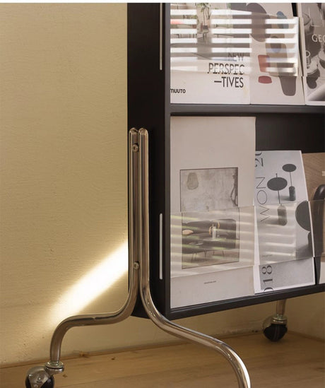 ROOMHOME Zephyra Elegant Arched Mirror Bookshelf Floorstand from ROOMHOME