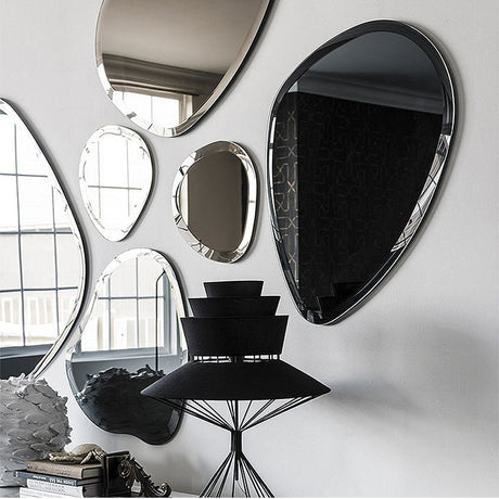 ROOMHOME Zyra Irregular Design Round Bathroom Mirror from ROOMHOME