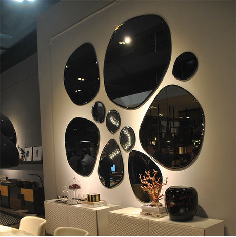 ROOMHOME Zyra Irregular Design Round Bathroom Mirror from ROOMHOME