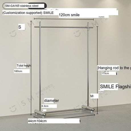 SM Henry Stainless Steel Clothing Hanger Stand from SM