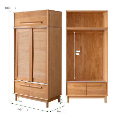 BAIYA SHUNAN Kazuki Elegant Wooden Wardrobe Furniture from BAIYA SHUNAN