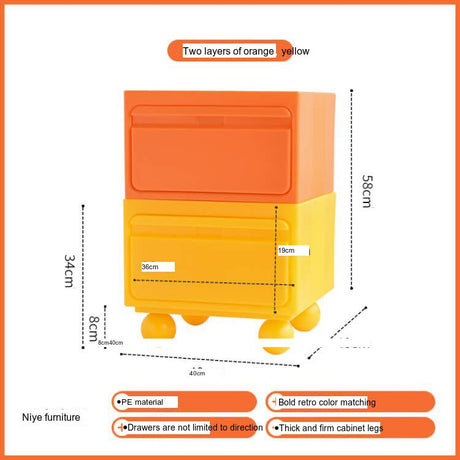 NIYE Calypso Minimalist Nordic Bedroom Storage Side Cabinet from NIYE