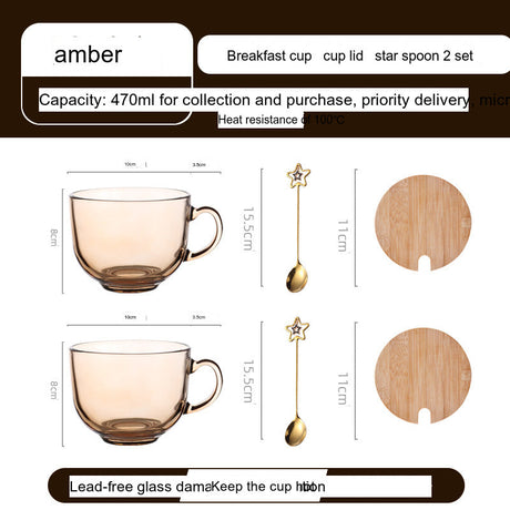 SUCO Matilda High-Temperature Transparent Glass Tea Cup from SUCO