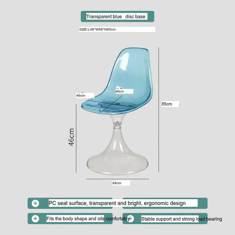 ABOUT WHITE Seraphina Elegant Transparent Dining Chair from ABOUT WHITE