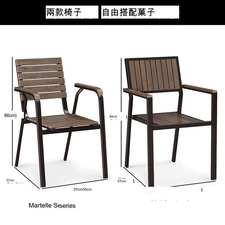 ZIYE Marcellus Weather-Resistant Wooden Table & Chair Set from ZIYE