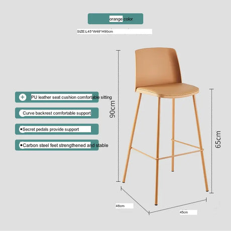 ABOUT WHITE Zhenhua Minimalist Modern Bar Stool from ABOUT WHITE