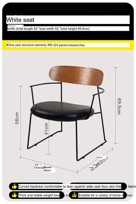 ABOUT WHITE Elowen Cozy Modern Dining Chair from ABOUT WHITE