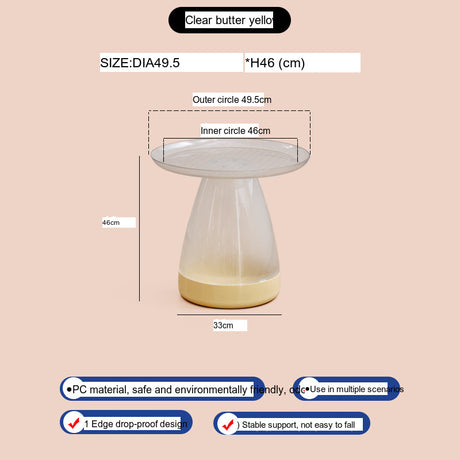 A&D Zara Scandinavian Elegant Bedside Coffee Table from A&D