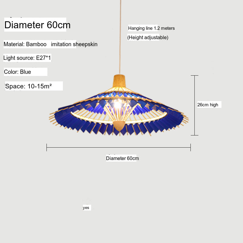 BOJI Yuzuki Elegant Woven Ceiling Lamp - Chinese Style Living Room Light. from BOJI