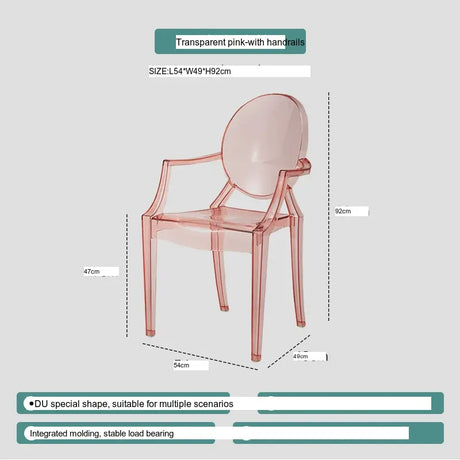ABOUT WHITE Ambrosia Chic Translucent Dining Chair from ABOUT WHITE