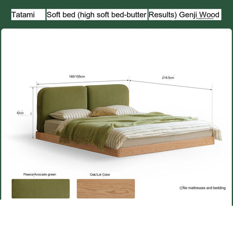 GENJI Akihiro Elegant Solid Wood Bed from GENJI