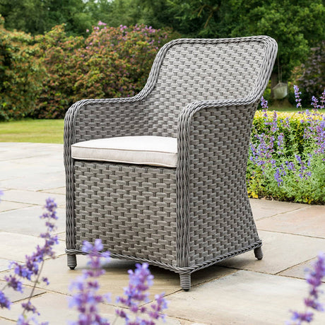 DIME GARDEN Callista Elegant Patio Umbrella Dining Set from DIME GARDEN