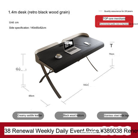 QUANMU Iskander Elegant Minimalist Walnut Desk from QUANMU