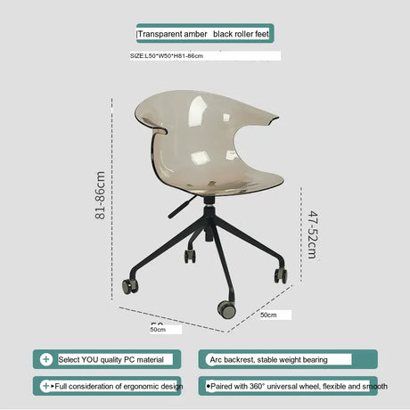 ABOUT WHITE Kiyoshi Elegant Adjustable Computer Chair from ABOUT WHITE
