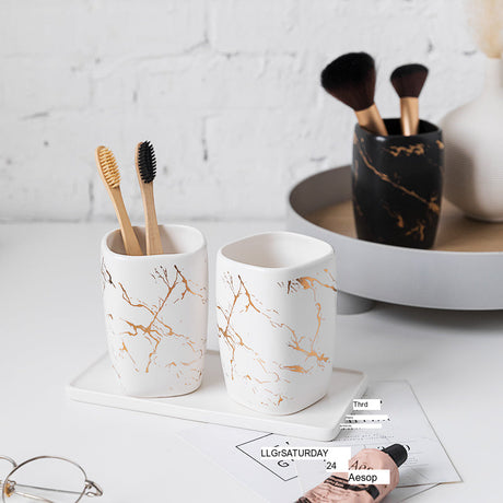 TIANRUN Calypso Elegant Marble Soap Dispenser from TIANRUN