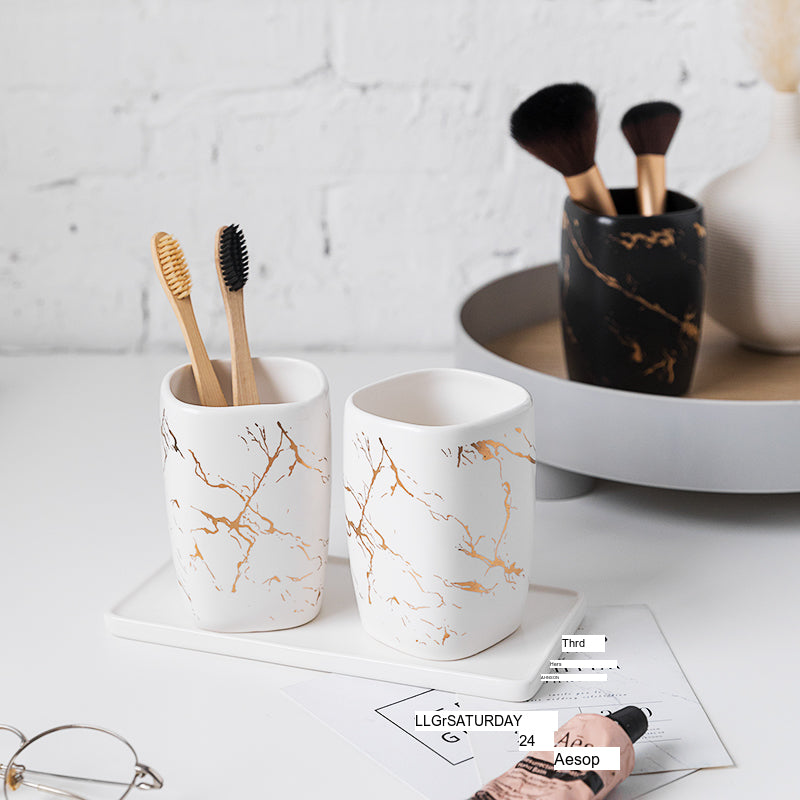 TIANRUN Calypso Elegant Marble Soap Dispenser from TIANRUN