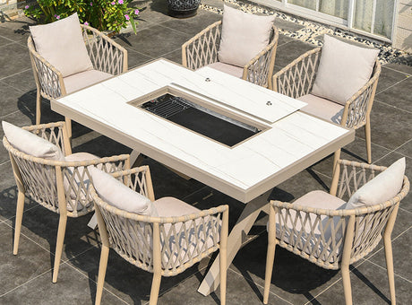 MOJIA Callista Aluminum Outdoor Lounge Chair for Modern Villas from MOJIA