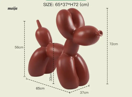 LAZYSPACE Violet Balloon Dog Stool from LAZYSPACE