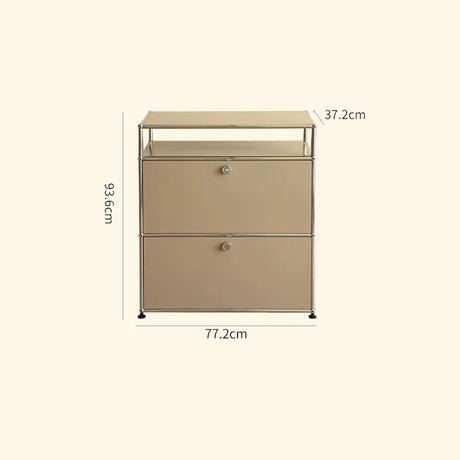 LAIMO Beatrice Retro Modular Stainless Steel Living Room Cabinet from LAIMO