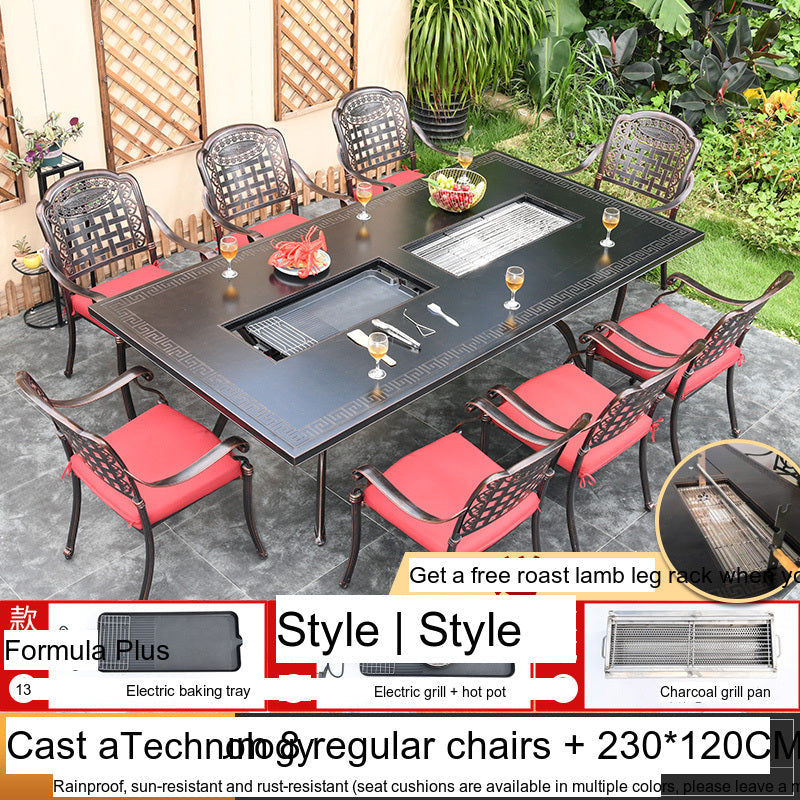 MOJIA Theron Multi-Functional Electric BBQ Table for Stylish Outdoors from MOJIA