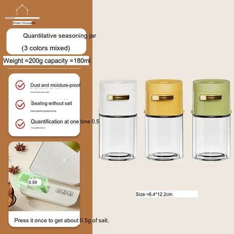 MH Araceli Modern Kitchen Salt Container with Control Mechanism from MH