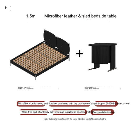 TELLS Amara Luxurious Modern Leather Bed from TELLS